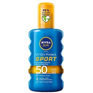 NIVEA Sun UV Dry Protect Sport Sun Spray SPF 50 (200 ml), 100% Transparent Sun Protect NIVEA Sun UV Dry Protect Sport Sun Spray SPF 50 (200 ml), 100% Transparent Sun Protect