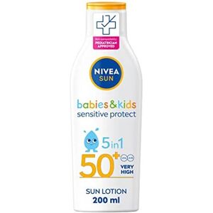 NIVEA SUN Kids Protect & Sensitive Sun Lotion (200ml) Sunscreen with SPF 50+ Kid NIVEA SUN Kids Protect & Sensitive Sun Lotion (200ml) Sunscreen with SPF 50+ Kid
