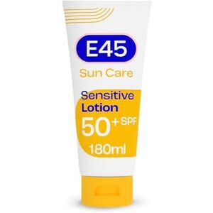 E45 Sun Body Lotion for Sensitive Skin. Hydrating Sun Cream with very high UVA a E45 Sun Body Lotion for Sensitive Skin. Hydrating Sun Cream with very high UVA a
