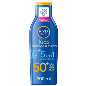 NIVEA Kids Protect & Care FP50+ Sun Milk (1 x 200 ml), Water Resistant Children's Suns NIVEA Kids Protect & Care FP50+ Sun Milk (1 x 200 ml), Water Resistant Children's Suns