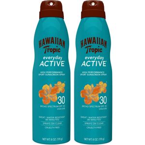Hawaiian Tropic Everyday Active Clear Spray Sunscreen SPF 30 6oz Twin Pack Ha Hawaiian Tropic Everyday Active Clear Spray Sunscreen SPF 30 6oz Twin Pack Ha