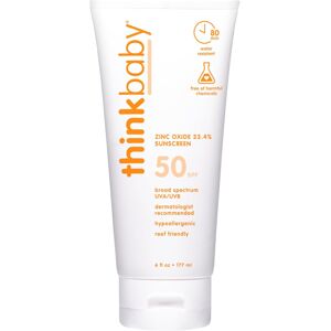 Thinkbaby Sunscreen - Safe - Baby - Spf 50 Plus - 6 Oz Thinkbaby Sunscreen - Safe - Baby - Spf 50 Plus - 6 Oz