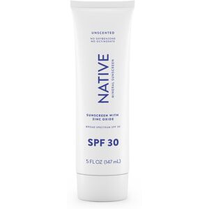 Native Sunscreen SPF 30 Zinc Oxide Dermatologist Tested Suitable for Sensitive Native Sunscreen SPF 30 Zinc Oxide Dermatologist Tested Suitable for Sensitive