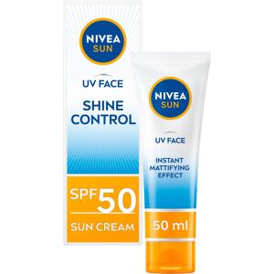 NIVEA Sun UV Face Shine Control SPF 50 Cream (50ml), Sun Cream Protects UVA/UVB NIVEA Sun UV Face Shine Control SPF 50 Cream (50ml), Sun Cream Protects UVA/UVB