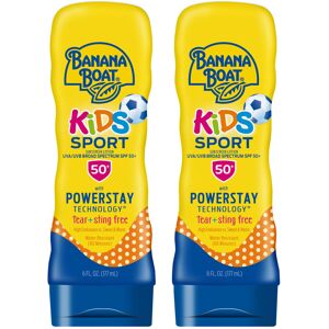 Banana Boat Kids Sport Sunscreen Lotion SPF 50 Twin Pack Kids Sunscreen Lotio Banana Boat Kids Sport Sunscreen Lotion SPF 50 Twin Pack Kids Sunscreen Lotio