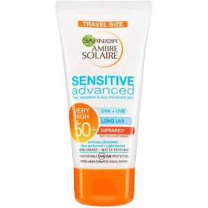 3 x Garnier Ambre Solaire Sensitive Advanced SPF50+ Sun Protection Lotion 50ml 3 x Garnier Ambre Solaire Sensitive Advanced SPF50+ Sun Protection Lotion 50ml