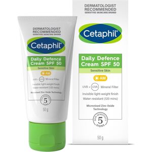 Cetaphil Daily Defence SPF 50 Face Mineral Sun Cream, Water Resistant Fragrance Cetaphil Daily Defence SPF 50 Face Mineral Sun Cream, Water Resistant Fragrance