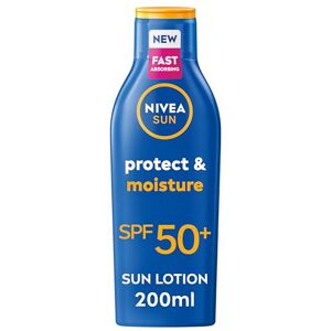 NIVEA SUN Protect & Moisture SPF 50+, Vitamin C, 200ml NIVEA SUN Protect & Moisture SPF 50+, Vitamin C, 200ml
