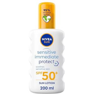 NIVEA SUN Protect Sensitive Sun Spray SPF50, Aloe Vera, 200 ml NIVEA SUN Protect Sensitive Sun Spray SPF50, Aloe Vera, 200 ml