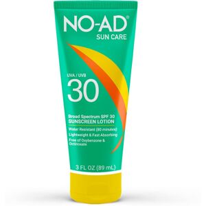 NO-AD SPF 30 Sunscreen Lotion Broad Spectrum UVA/UVB Protection Water Resist NO-AD SPF 30 Sunscreen Lotion Broad Spectrum UVA/UVB Protection Water Resist