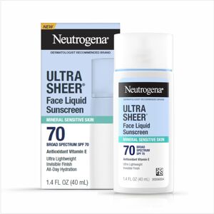 Neutrogena Ultra Sheer Face Liquid Mineral Sunscreen Lightweight Broad Spectru Neutrogena Ultra Sheer Face Liquid Mineral Sunscreen Lightweight Broad Spectru