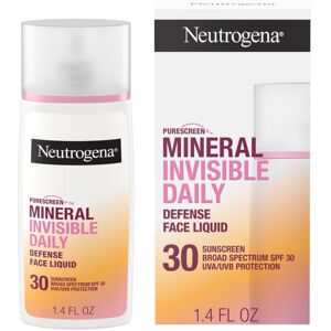 Neutrogena Purescreen+ Invisible Daily Defense Mineral Sunscreen for Face with S Neutrogena Purescreen+ Invisible Daily Defense Mineral Sunscreen for Face with S
