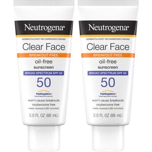 Neutrogena Clear Face Sunscreen Lotion for Acne-Prone Skin Broad Spectrum SPF 5 Neutrogena Clear Face Sunscreen Lotion for Acne-Prone Skin Broad Spectrum SPF 5