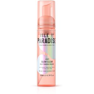 Isle of Paradise Self Tan Mousse, Light (200 ml) Glow Clear Self Tanning Foam, N Isle of Paradise Self Tan Mousse, Light (200 ml) Glow Clear Self Tanning Foam, N
