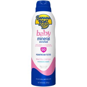 Bananenboot Banana Boat Baby Mineral Enriched Sunscreen Spray SPF 50 6oz Banana Boat Baby Bananenboot Banana Boat Baby Mineral Enriched Sunscreen Spray SPF 50 6oz Banana Boat Baby