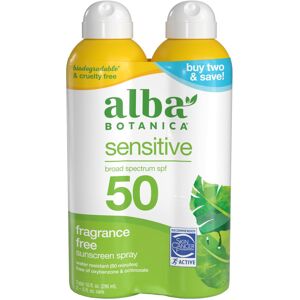 ?? pa ?p?ta???a Alba Botanica Sensitive Sunscreen Spray for Face and Body Fragrance-Free Broad ?? pa ?p?ta???a Alba Botanica Sensitive Sunscreen Spray for Face and Body Fragrance-Free Broad