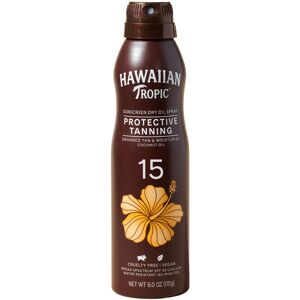 Hawaiian Tropic Protective Tanning Sunscreen SPF 15 Dry Oil Spray, 6oz Sun Tan Hawaiian Tropic Protective Tanning Sunscreen SPF 15 Dry Oil Spray, 6oz Sun Tan