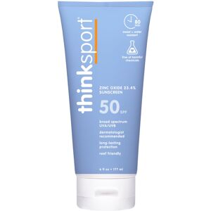 ThinkSport Sunscreen 50 SPF 177ml (6oz) - Safer Zinc Oxide Mineral Formulation - ThinkSport Sunscreen 50 SPF 177ml (6oz) - Safer Zinc Oxide Mineral Formulation -