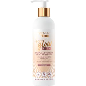 Skinny Tan Body Glow Blush Moisturising Gradual Tan Lotion Delicious Peach Scent Skinny Tan Body Glow Blush Moisturising Gradual Tan Lotion Delicious Peach Scent