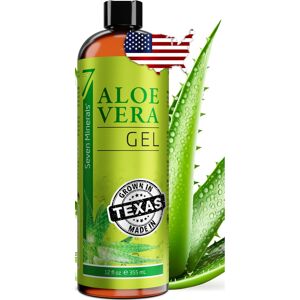 Seven Minerals Organic Aloe Vera Gel with 100% Pure Aloe from Freshly Cut Aloe - Seven Minerals Organic Aloe Vera Gel with 100% Pure Aloe from Freshly Cut Aloe -