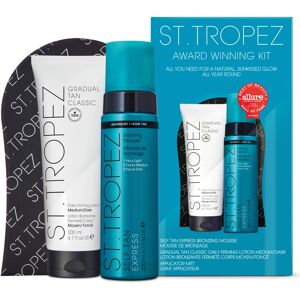 St Tropez Tan Award Winning Kit, Express Bronzing Mousse 200 ml, Body Lotio St Tropez Tan Award Winning Kit, Express Bronzing Mousse 200 ml, Body Lotio