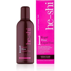 He-Shi Self Tan Rapid 1 Hour Liquid - Express Fake Tan Lotion - Quick Dry Formul He-Shi Self Tan Rapid 1 Hour Liquid - Express Fake Tan Lotion - Quick Dry Formul