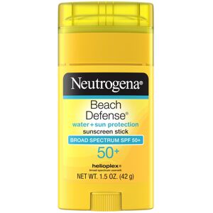 Johnson & Johnson Neutrogena Beach Defense Sunscreen Stick with Broad Spectrum SPF 50+, Lightweigh Johnson & Johnson Neutrogena Beach Defense Sunscreen Stick with Broad Spectrum SPF 50+, Lightweigh