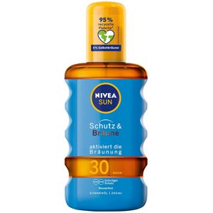 NIVEA Sun Protection & Tan Sun Oil Spray SPF 30 (200 ml), Sun Cream with Pro Melanin E NIVEA Sun Protection & Tan Sun Oil Spray SPF 30 (200 ml), Sun Cream with Pro Melanin E