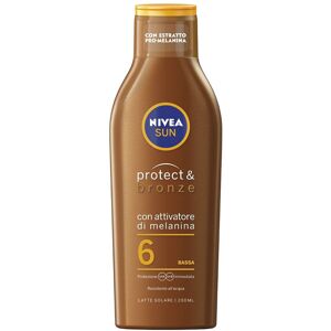 NIVEA SUN Protect & Bronze FP6 Sun Cream 200 ml Bottle, Tanning and Moisturising Cream NIVEA SUN Protect & Bronze FP6 Sun Cream 200 ml Bottle, Tanning and Moisturising Cream
