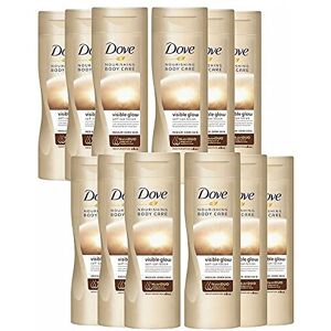 12 Pack Dove Visible Glow Self Tan Lotion Medium to Dark for Gradual Skin Tone, 12 Pack Dove Visible Glow Self Tan Lotion Medium to Dark for Gradual Skin Tone,