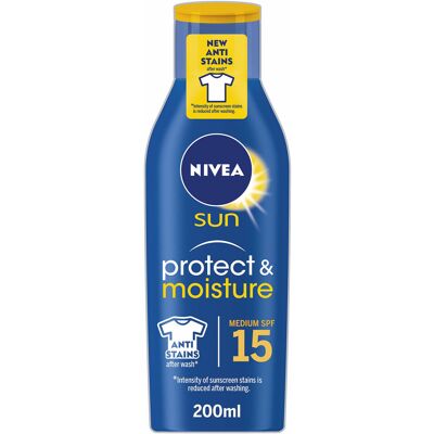 NIVEA - Suncream Lotion SPF 15 - Protect & Moisture NIVEA - Suncream Lotion SPF 15 - Protect & Moisture