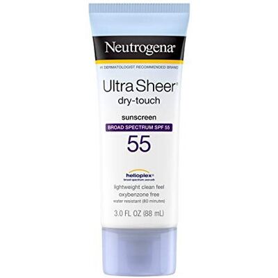 Neutrogena Ultra Sheer Dry-Touch Sunscreen Lotion, Broad Spectrum SPF 55 UVA/UVB Neutrogena Ultra Sheer Dry-Touch Sunscreen Lotion, Broad Spectrum SPF 55 UVA/UVB