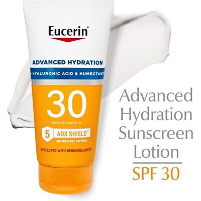 Eucerin Sun Advanced Hydration SPF 30 Sunscreen Lotion, 5 Fl Oz Tube Eucerin Sun Advanced Hydration SPF 30 Sunscreen Lotion, 5 Fl Oz Tube