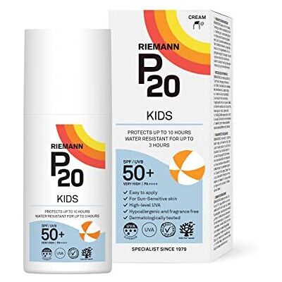 RIEMANN P20 Sun Cream For Kids SPF50+ ml Long Lasting Protection for up to 10 Ho RIEMANN P20 Sun Cream For Kids SPF50+ ml Long Lasting Protection for up to 10 Ho
