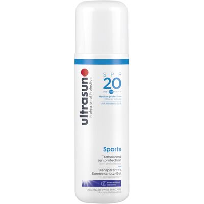Ultrasun - Sports Gel SPF 20 - 200ml - Sun Protection - Sport SPF - Face The Future Ultrasun - Sports Gel SPF 20 - 200ml - Sun Protection - Sport SPF - Face The Future