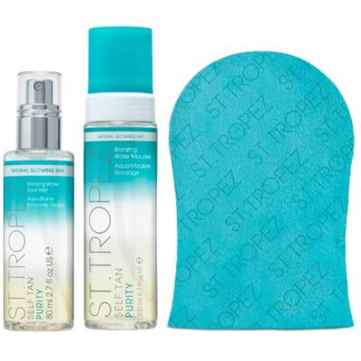 St Tropez Self Tan Purity Bundle, Purity Face Mist 80ml, Purity Bronzing Mousse 200 ml, Ap St Tropez Self Tan Purity Bundle, Purity Face Mist 80ml, Purity Bronzing Mousse 200 ml, Ap