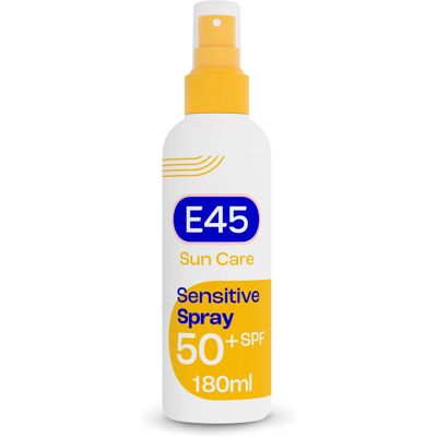 E45 Sun Body Cream Spray for Sensitive Skin. Hydrating Sun Spray with very high E45 Sun Body Cream Spray for Sensitive Skin. Hydrating Sun Spray with very high