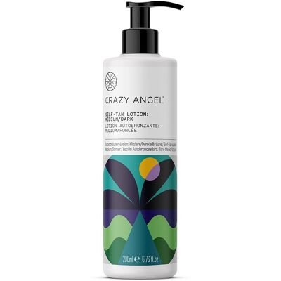 Crazy Angel Self-Tan Lotion Medium/Dark 200ml - Self-Tan Lotion Crazy Angel Self-Tan Lotion Medium/Dark 200ml - Self-Tan Lotion