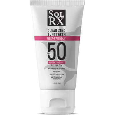 SolRX MINERAL+ SPF 50 Sunscreen - Zinc Oxide Sunscreen Water Resistant Sunscree SolRX MINERAL+ SPF 50 Sunscreen - Zinc Oxide Sunscreen Water Resistant Sunscree