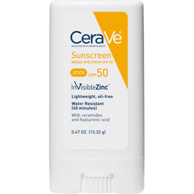 CeraVe Mineral Sunscreen Stick SPF 50 Broad Spectrum SPF + Hyaluronic Acid + C CeraVe Mineral Sunscreen Stick SPF 50 Broad Spectrum SPF + Hyaluronic Acid + C