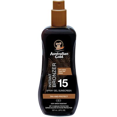 Australian Gold Spray Gel with Bronzer SPF 15 (100 ml) Australian Gold Spray Gel with Bronzer SPF 15 (100 ml)