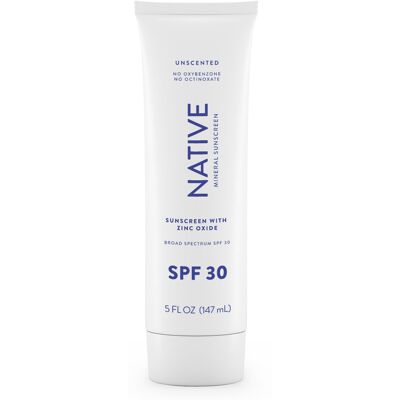 Native Sunscreen SPF 30 Zinc Oxide Dermatologist Tested Suitable for Sensitive Native Sunscreen SPF 30 Zinc Oxide Dermatologist Tested Suitable for Sensitive