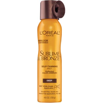 L’Oréal Paris L'Oreal Paris Sublime Bronze Self Tanning Mist Deep to Natural Spray Tan 4.6 o L’Oréal Paris L'Oreal Paris Sublime Bronze Self Tanning Mist Deep to Natural Spray Tan 4.6 o