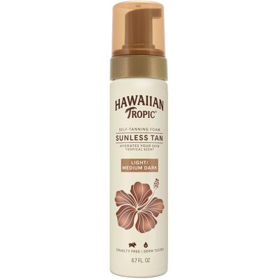 Hawaiian Tropic Sunless Tan Light/Medium Self-Tanning Foam 6.7oz Self Tanner Hawaiian Tropic Sunless Tan Light/Medium Self-Tanning Foam 6.7oz Self Tanner