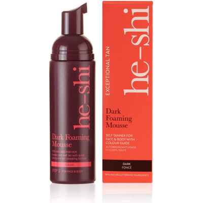 He-Shi Self Tan Dark Foaming Mousse - Fast Absorbing, Lightweight Fake Tanner fo He-Shi Self Tan Dark Foaming Mousse - Fast Absorbing, Lightweight Fake Tanner fo