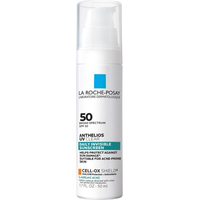 La Roche-Posay La Roche Posay Anthelios UV Clear Sunscreen SPF 50 Daily Sunscreen for Face wit La Roche-Posay La Roche Posay Anthelios UV Clear Sunscreen SPF 50 Daily Sunscreen for Face wit