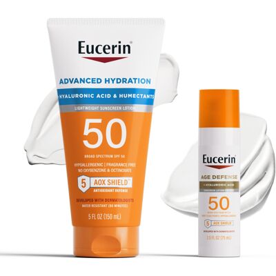 Eucerin Sun Sunscreen Pack with Hyaluronic Acid Advanced Hydration SPF 50 Sunsc Eucerin Sun Sunscreen Pack with Hyaluronic Acid Advanced Hydration SPF 50 Sunsc