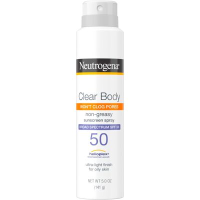 Neutrogena Clear Body SPF 50 Sunscreen Spray Non-Greasy Broad Spectrum Full Bo Neutrogena Clear Body SPF 50 Sunscreen Spray Non-Greasy Broad Spectrum Full Bo