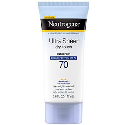 Neutrogena Ultra Sheer Dry-Touch Sunscreen Lotion Broad Spectrum SPF 70 UVA/UVB Neutrogena Ultra Sheer Dry-Touch Sunscreen Lotion Broad Spectrum SPF 70 UVA/UVB