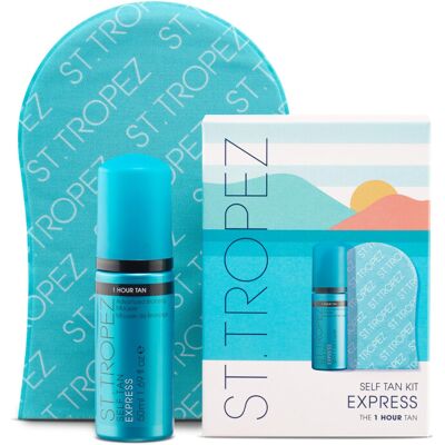 St Tropez Tan Express Starter Kit, Express Mousse 50ml, Applicator Mitt, De St Tropez Tan Express Starter Kit, Express Mousse 50ml, Applicator Mitt, De
